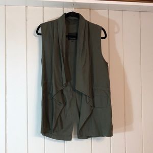 Sanctuary olive green tencel vest.
